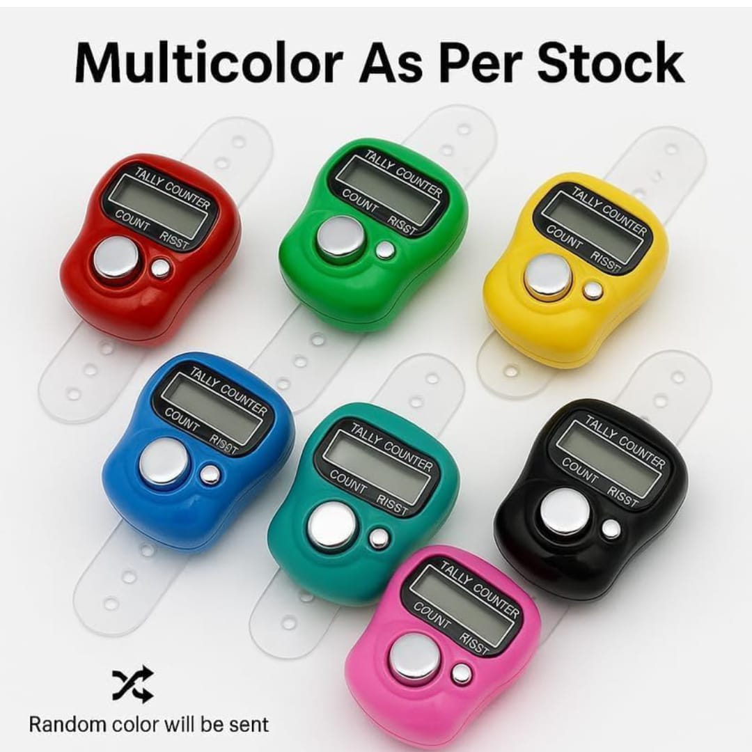 A Mini Hand Tally Counter Finger Ring Digital Electronic Head Count , Japa Machine Digital Tally Counter (Pack Of 1)