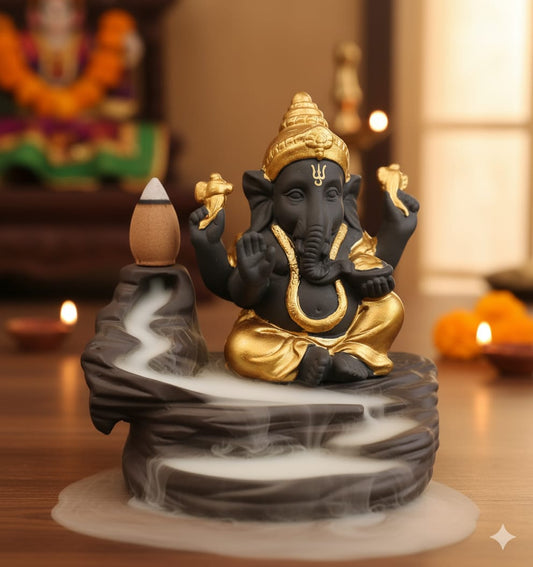 🕉 Shiv–Ganesha Ji Combo Smoke Fountain Showpiece