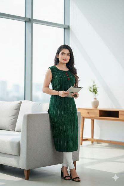 Mahi Creation New Women's Cotton A-Line Kurti