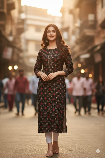 Black Kurti || Kurti For Woman's || Kurti