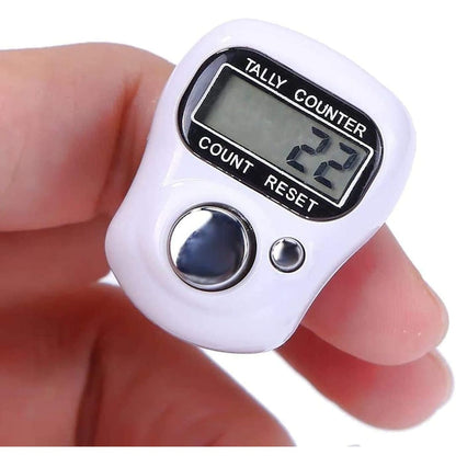 A Mini Hand Tally Counter Finger Ring Digital Electronic Head Count , Japa Machine Digital Tally Counter (Pack Of 2)
