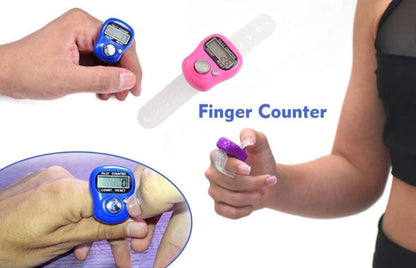 A Mini Hand Tally Counter Finger Ring Digital Electronic Head Count , Japa Machine Digital Tally Counter (Pack Of 1)